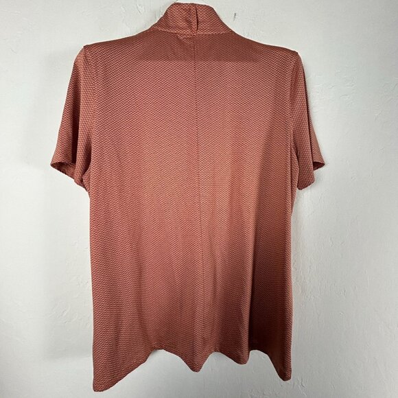 Kerrits Womens Collected Clinic Short Sleeve Polo Shirt Top XL Sunset/Rosewood - Picture 2 of 7